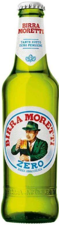 Piwo włoskie Moretti Zero bezalkoholowe 330ml/24