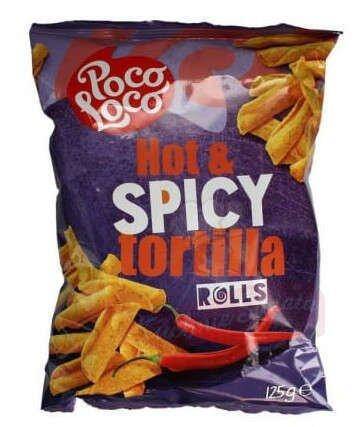 Tortilla Rolls Hot & Spicy 125g/12 Poco Loco