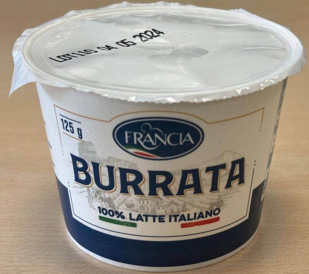 Ser Burrata 125g w zalewie 245g/8 Francia