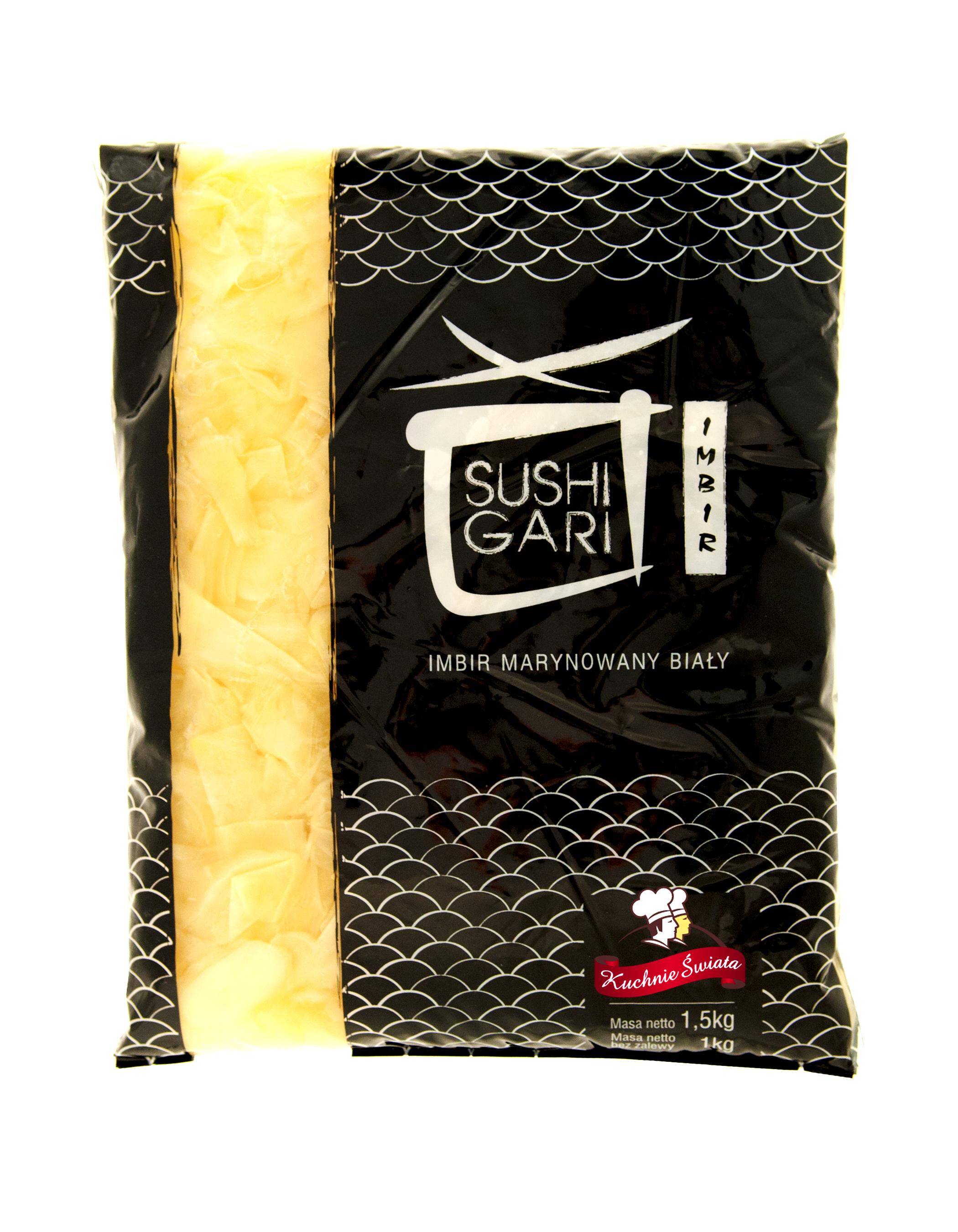 Imbir maryn.biały Sushi 1kg netto,1,5kg/10 p