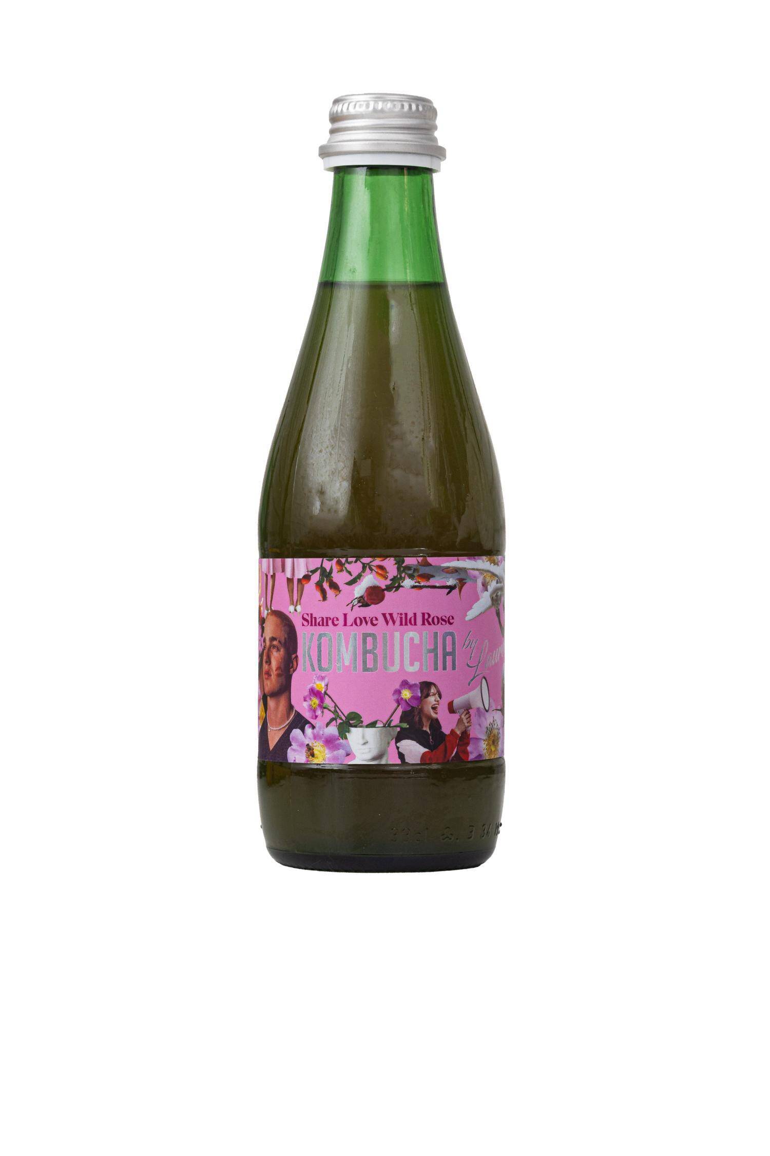 Kombucha Share Love Wild Rose EKO.330ml/12 By Laurent