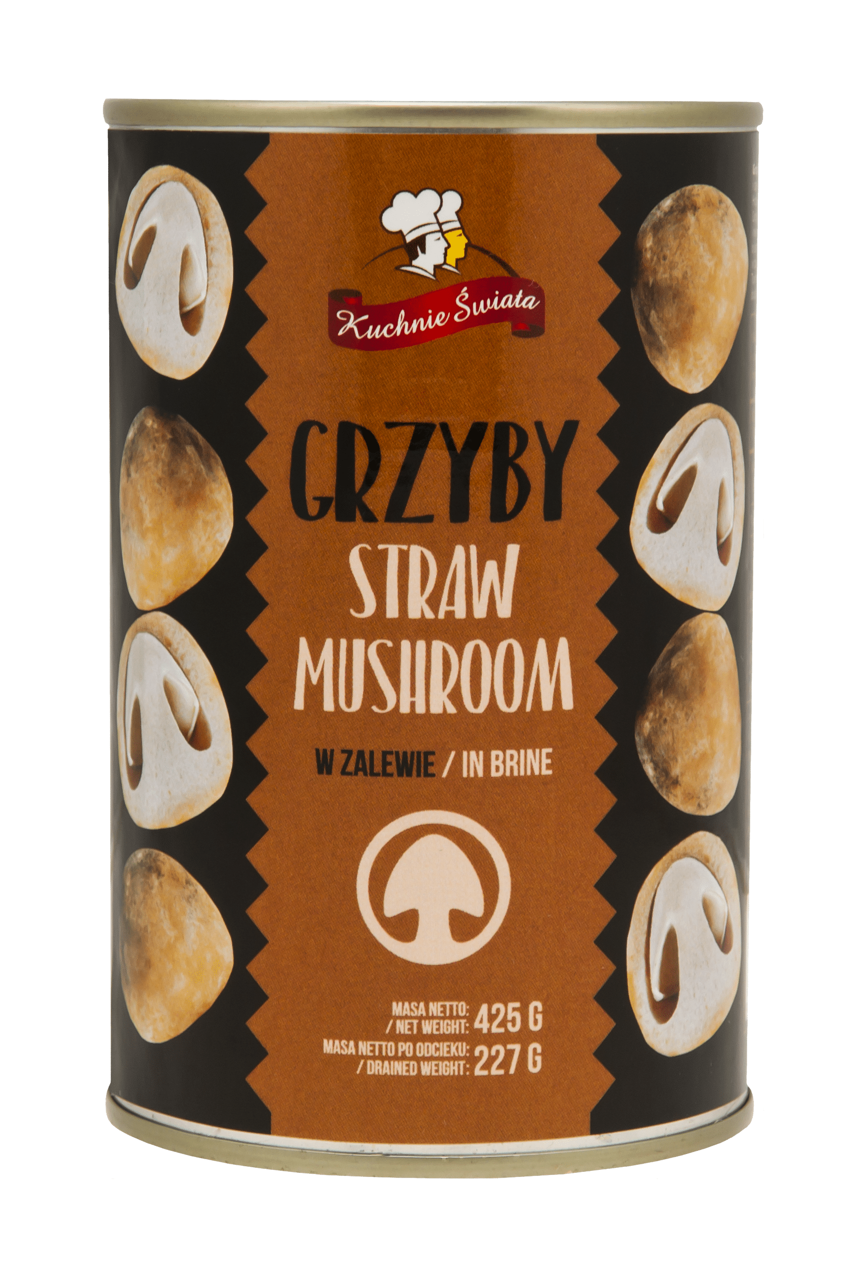 Grzyby Straw Mushrooms 425g/24 Kuchnie Świata