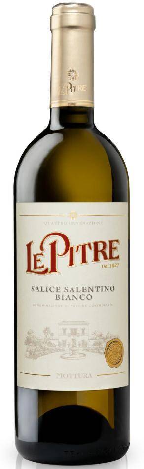 Wino włoskie Mottura Le Pitre Salice Salentino Bianco DOC 12,5% BW 750ml/6