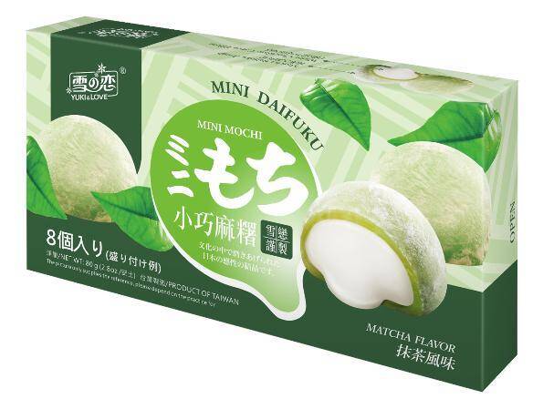 Mochi Mini Green Tea 80g/24 Yuki&Love