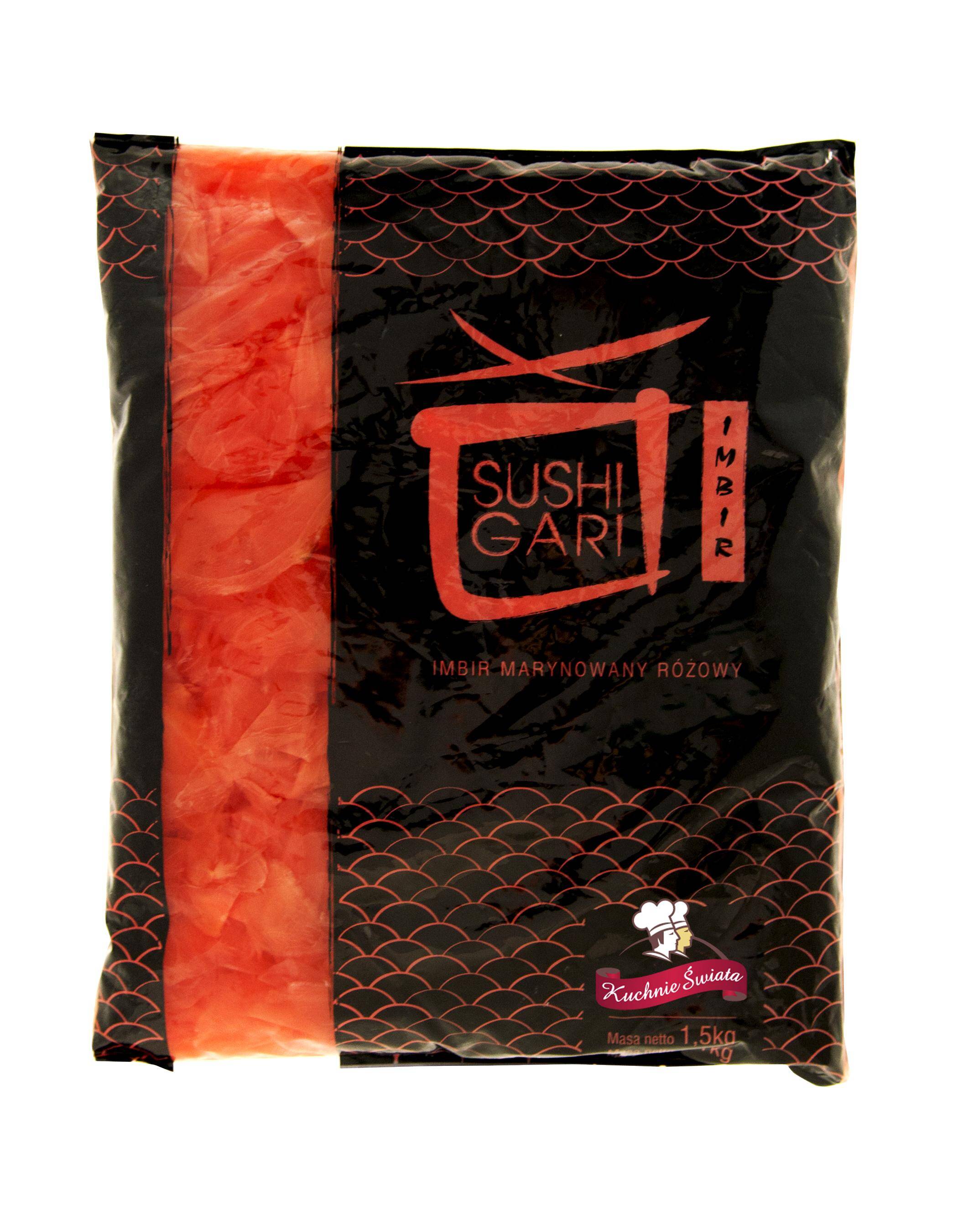 Imbir maryn.różowy Sushi 1kg netto, 1,5kg/10 p