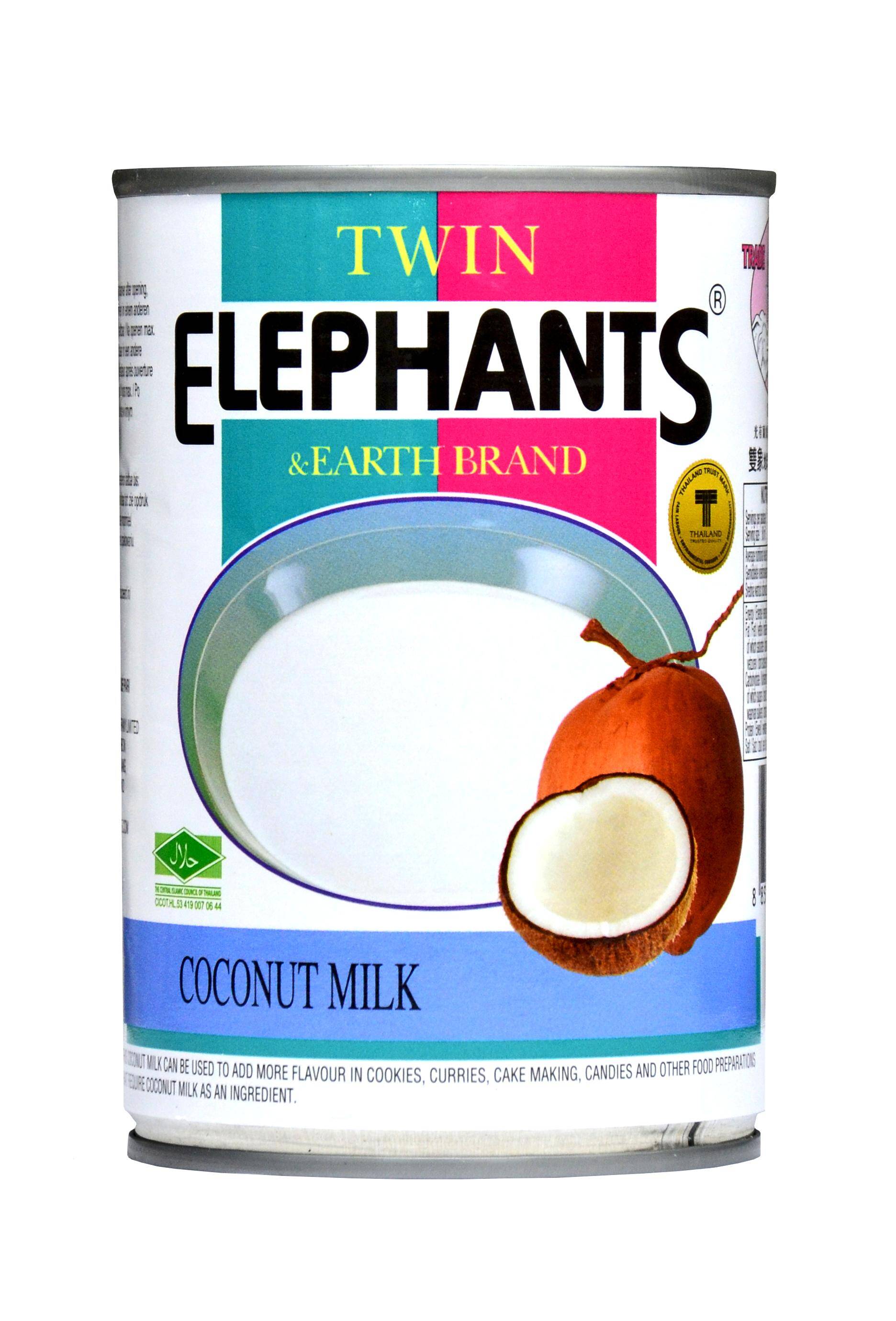 Kokosowe mleczko 19% tł. pusz.400ml/24 Elephants e