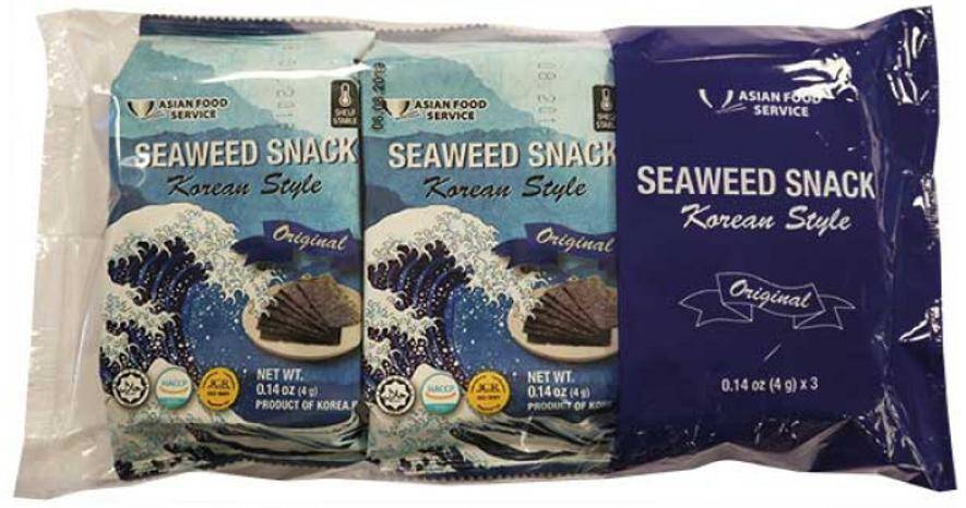 Seaweed Roasted Original Snack trójpak (3x4g)12g/24 AFS