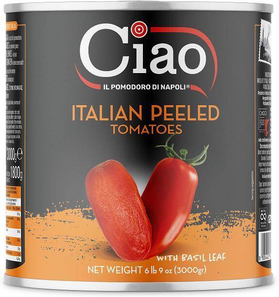 Pomidory Pelati 1,8kg z bazylią, 3kg/6 Ciao