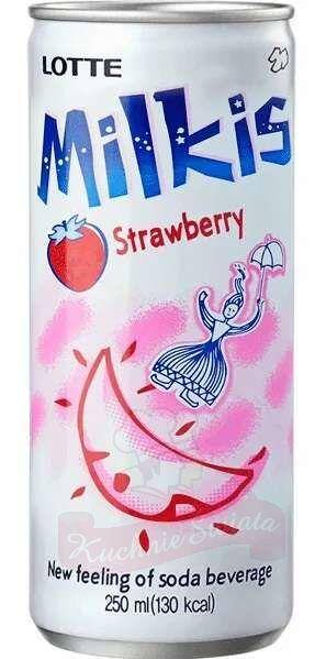 Napój jogurtowy Milkis truskawka 250ml/30 Lotte e