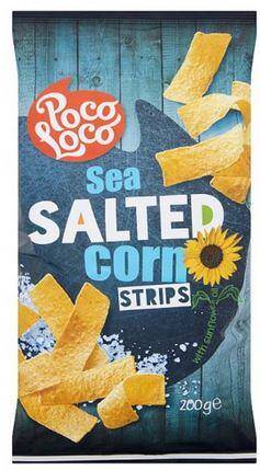 Tortilla chips Sea Salted Corn Strips 200g/15 Poco Loco