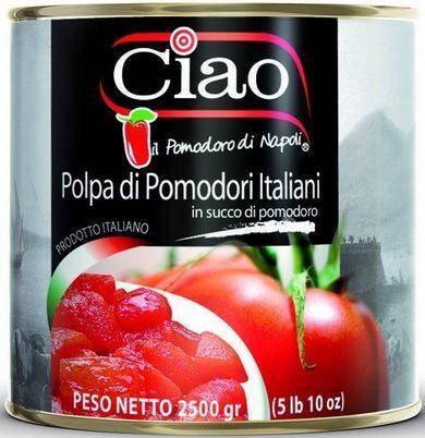 Pomidory krojone Polpa 1,53kg, 2,5kg/6 Ciao