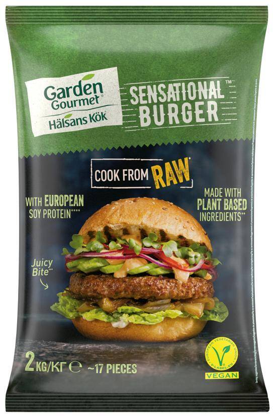 Sensational Burger 117,6gx17szt, 2kg/3 Garden Gourmet