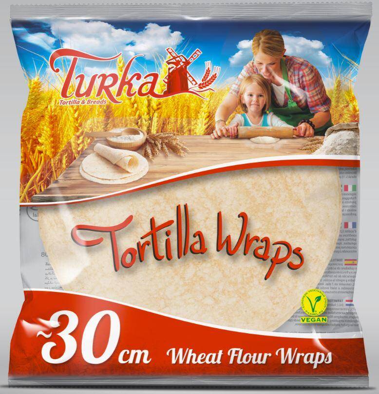 Tortilla Wraps pszenna 30cm, 80g, 18szt/6 Turka