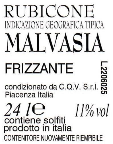 Wino włoskie C4V Malvasia Frizzante Binelli 11% BW 24L KEG