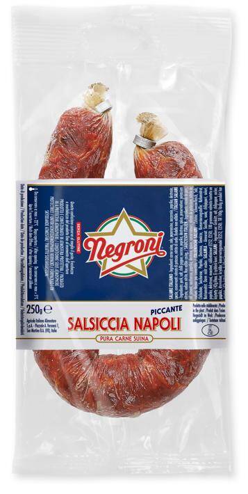 Salami Salsiccia Napoli Piccante 250g/12 Negroni