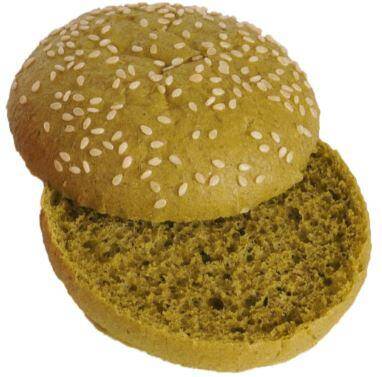 Bułka Burger szpinakowy 115 SE, 90g, mroż.30szt/2,7kg/kart Ritpol