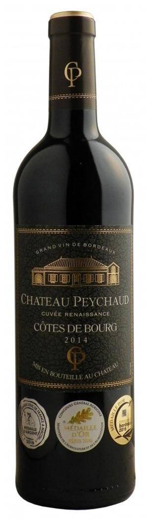 Wino fr. CHT Peychaud Cotes de Bourg Medoc AOP 15% CW 750ml/6 e