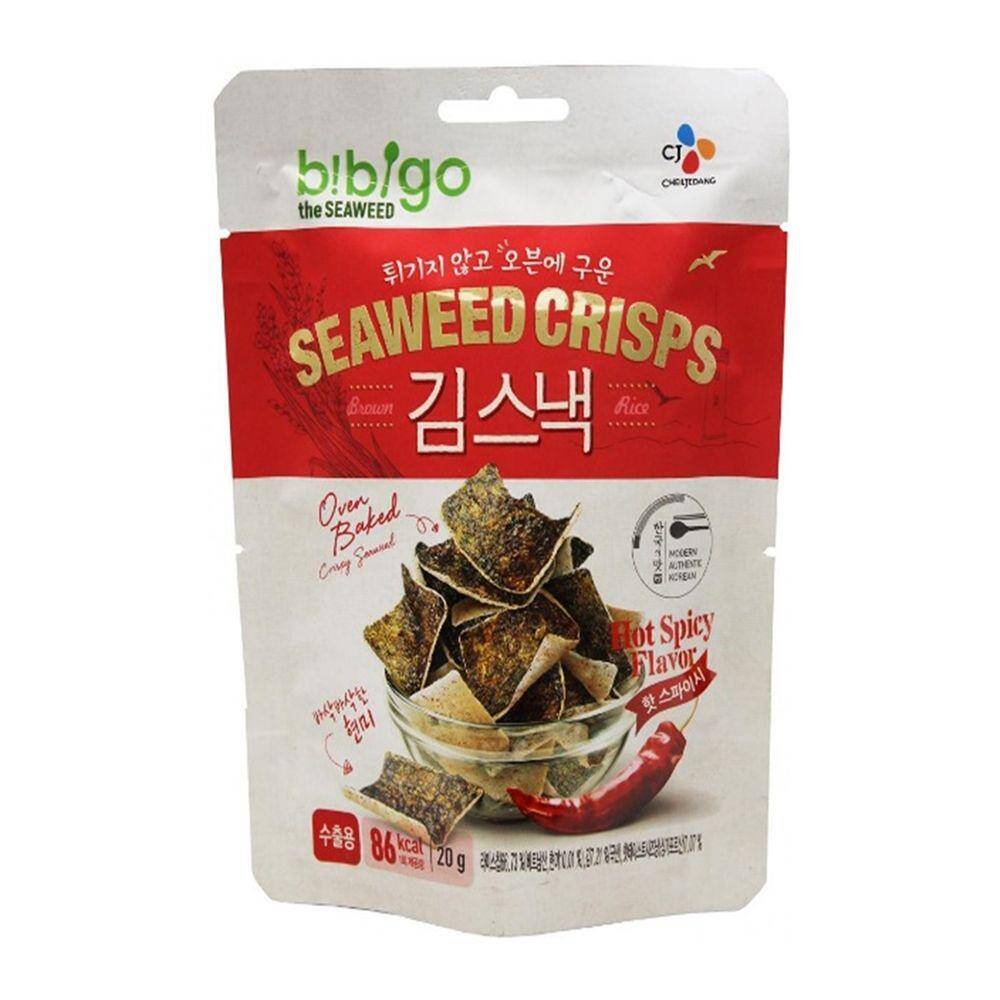 Bibigo Hot&Spicy Seaweed Rice Crisps 20g/20 p