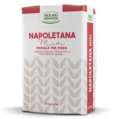 Mąka pszenna mix Napoletana Midi, 25kg Molino Grassi