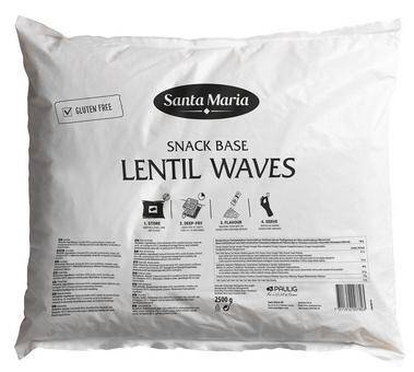 Chipsy z soczewicy Snack Base Lentil Waves 2,5kg/3 Santa Maria***