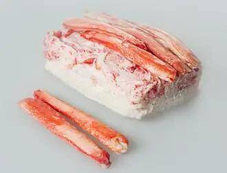 Krab śnieżny mięso 80/20, blok 1,8kg (gl.10%) 2kg/6