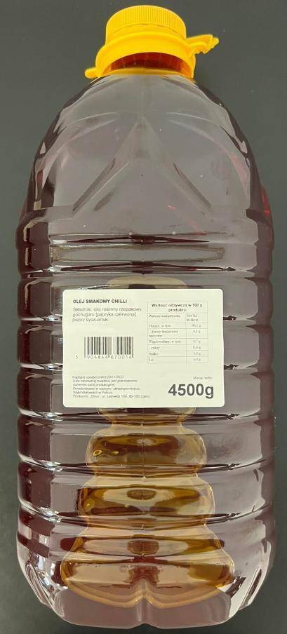 Olej smakowy chili butelka 5l, 4,5kg/6 Shiva