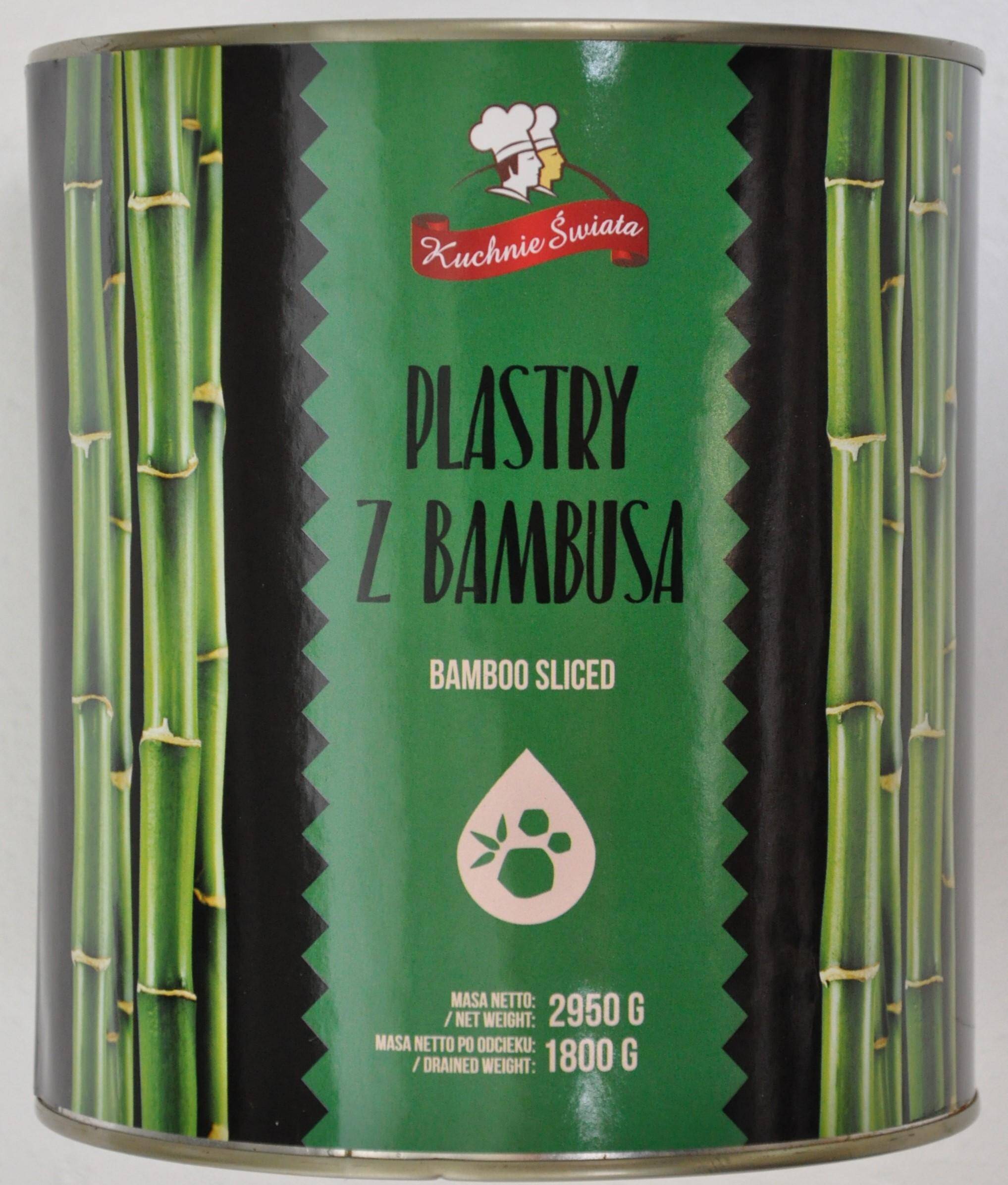Bambus plastry 1800g puszka 2,95kg/6 KŚ