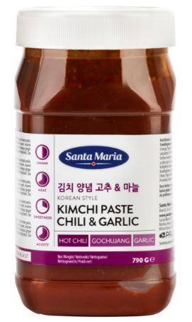 Sos z pasty chili z czosnkiem w stylu Kimchi 790g/6 Santa Maria