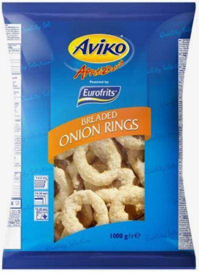 Cebula krążki panierowane Onion Rings 1kg/6 Aviko 803132
