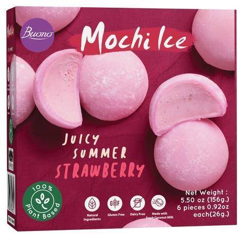 Lody Mochi Ice Strawberry (6x26g), 156g/12 Buono