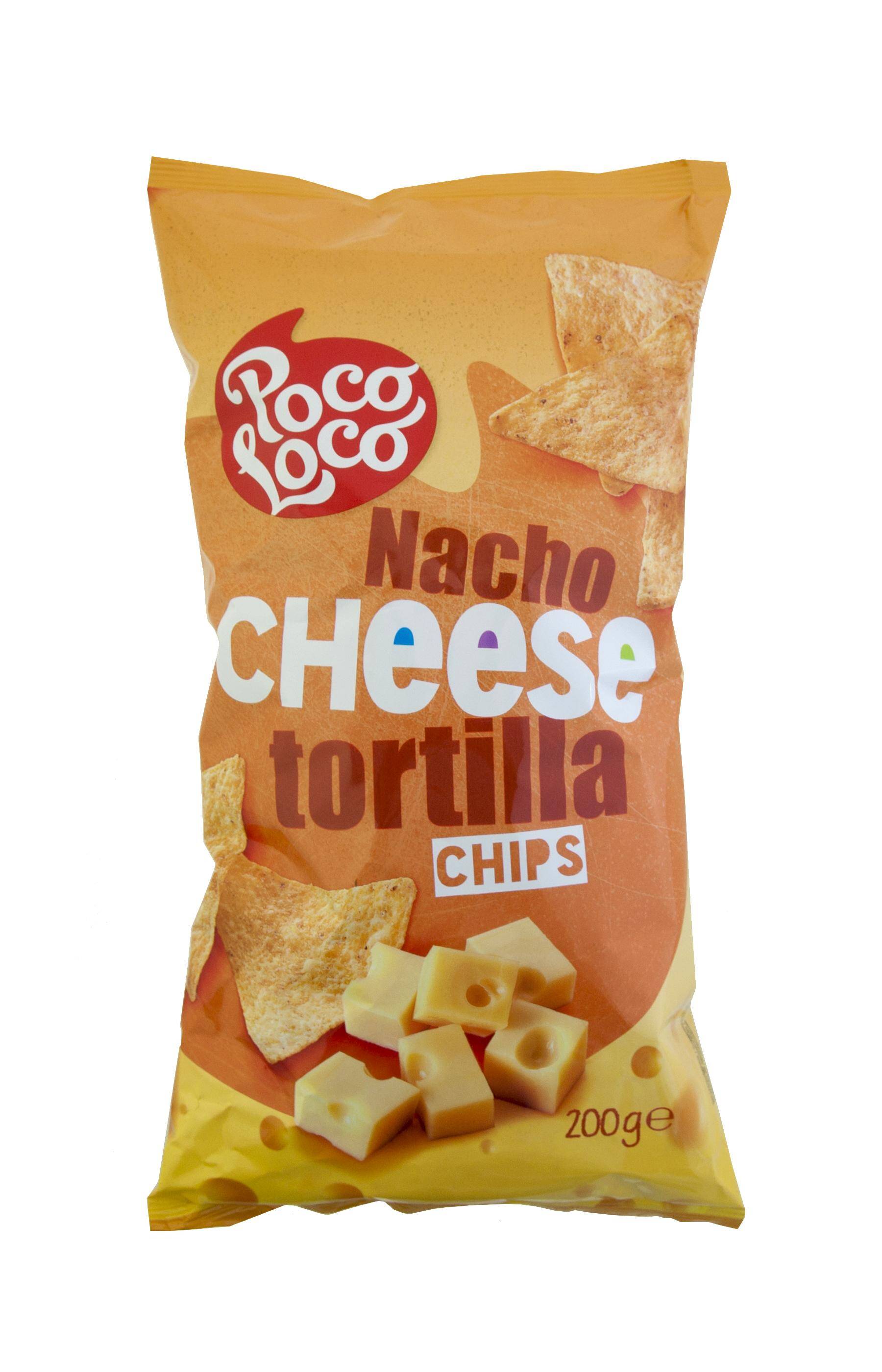 Tortilla chips ser.Nacho Cheese 200g/22 Poco Loco p