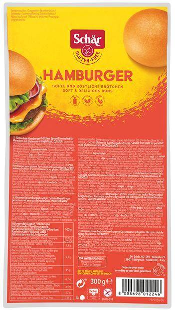 Bułki Hamburger (4x75g),300g/4 Schar