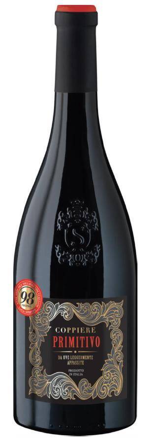 Wino włoskie SCH Coppiere Primitivo Appasite Salento IGT 14% CPW 750ml/6