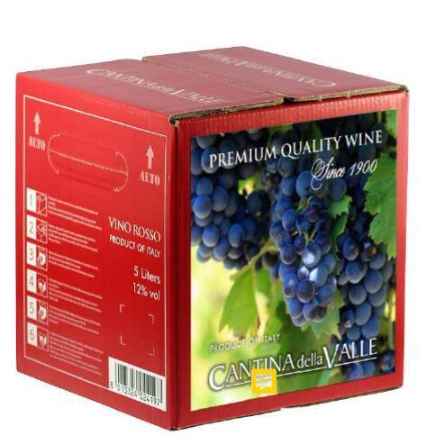 Wino włoskie DV Rosso 12% CW BIB 5L