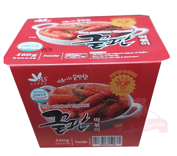 Danie.inst.korea.kluski ryżowe Tteokbokki 160g/45