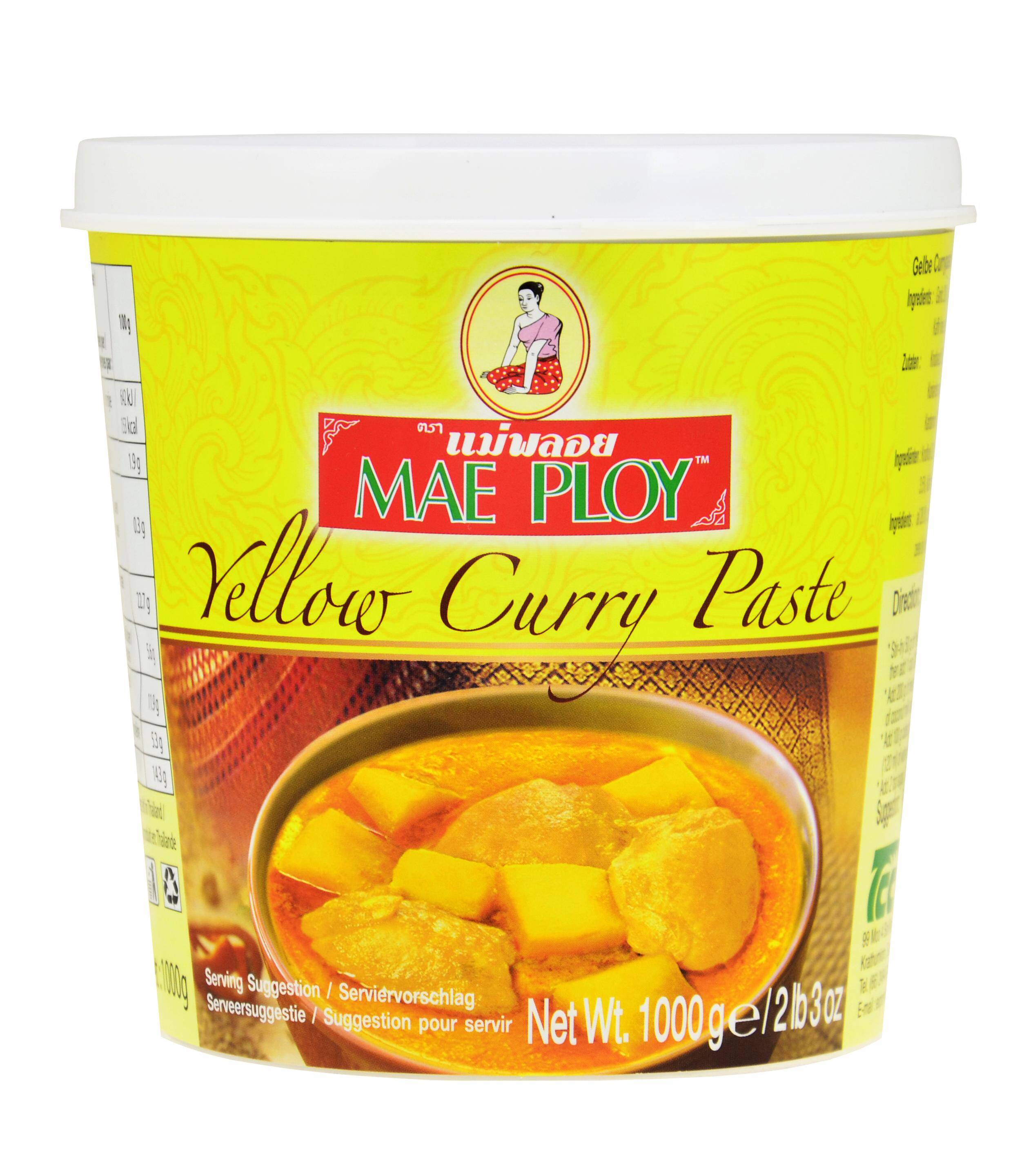 Pasta Curry Yellow 1kg/12 Mae Ploy