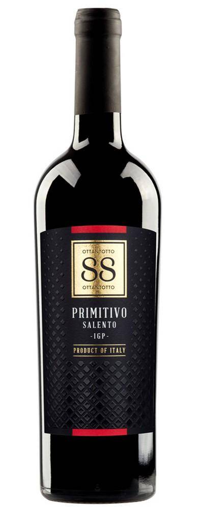 Wino włoskie DV Primitivo Salento IGP 13,5% (Ottan) CPW 750ml/6