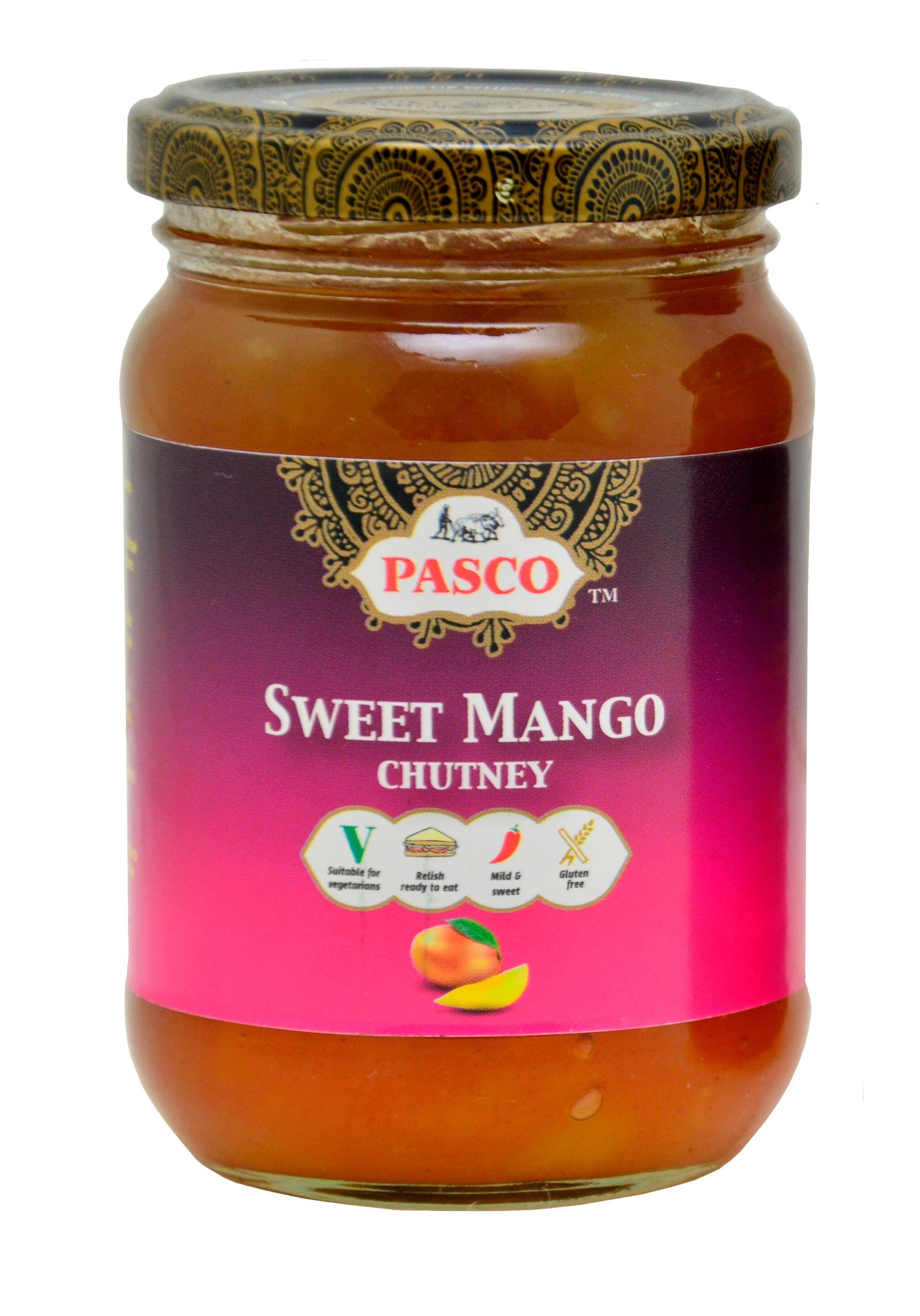 Mango Chutney Sweet 320g/6 Pasco e