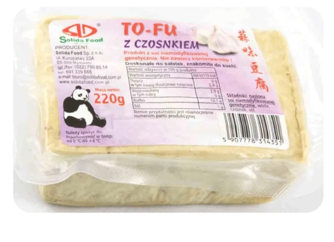 Tofu czosnek 220g/40 Solida
