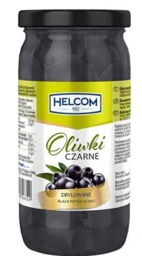 Oliwki czarne b/p 400g w zalewie słoik 935g/6 Helcom