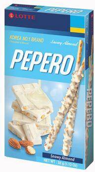 Pepero Snowy Almond 32g/40 Lotte e