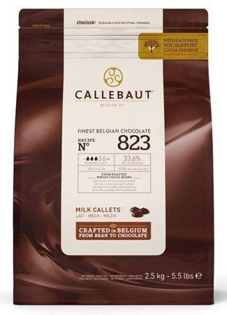 Czekolada mlecz.pastylki 2,5kg/8 Callebaut 823E4U71