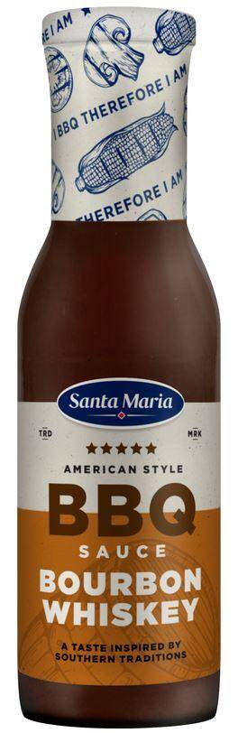 BBQ Sauce Bourbon Whiskey 370g/12 Santa Maria