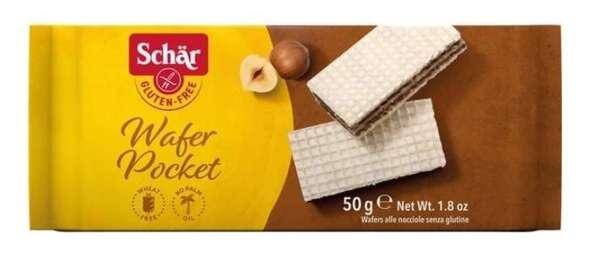 Wafle orzech.Wafer Pocket, 50g/20 Schar