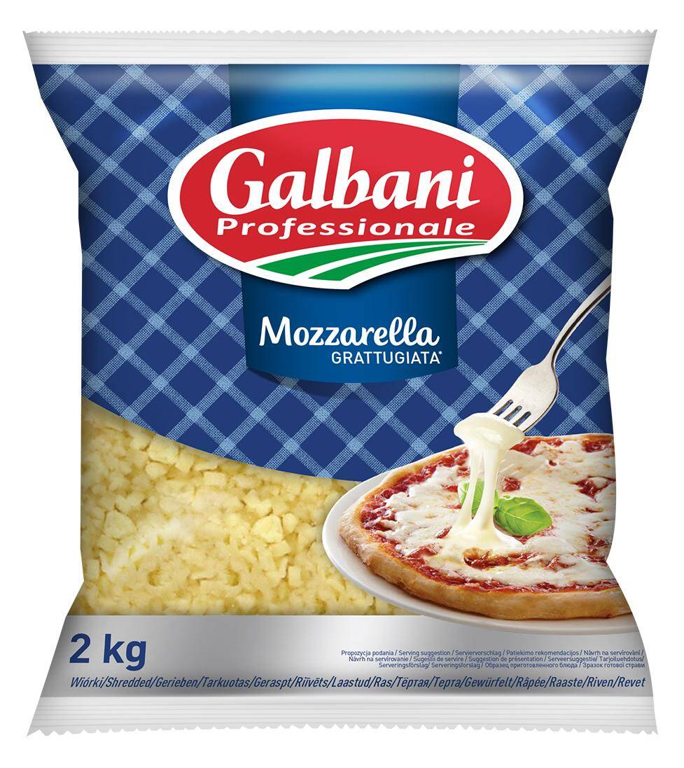 Ser Mozzarella kostka (wiórka) 2kg/5 Galbani