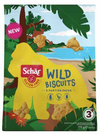 Ciasteczka Wild Biscuits bezglutenowe 115g/5 Schar