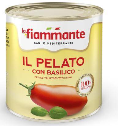 Pomidory Pelati z bazylią 3,4kg/6 La Fiammante