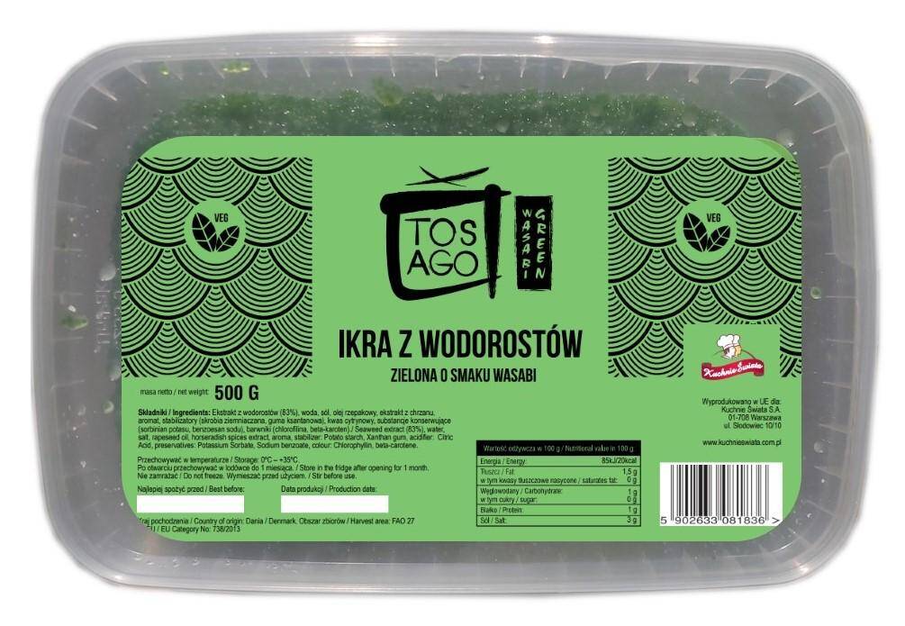 Tosago Green Wasabi vege 500g/12 K.Świata
