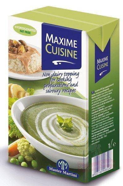 Śmietana roślinna 16% do gotow.Maxime Cusine vege 1L/12 M.Martini