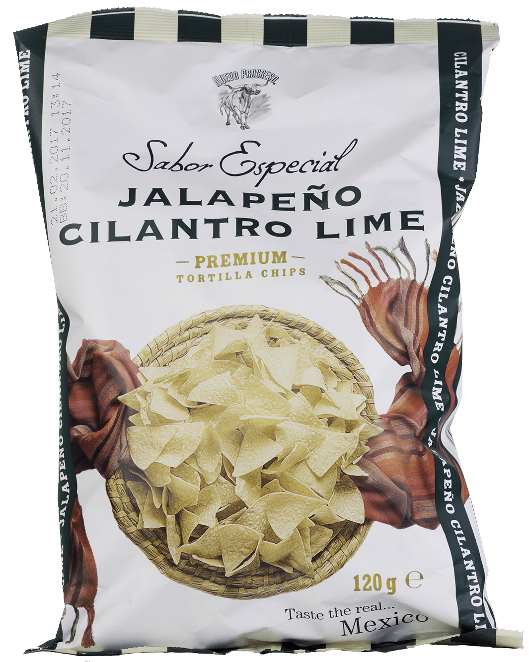 Tortilla Chips Jalapeno 120g/14 Nuovo Progreso